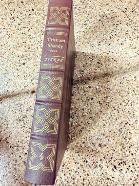 Leather-Bound Decorative Book Tristram shandy